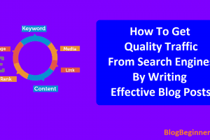 The Key to Get Quality Traffic From Google By Writing Effective Blog Posts