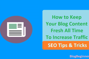 How to Keep Your Blog Content Fresh All Time to Increase Traffic