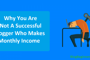 Why You Are Not A Successful Blogger Who Makes Monthly Income